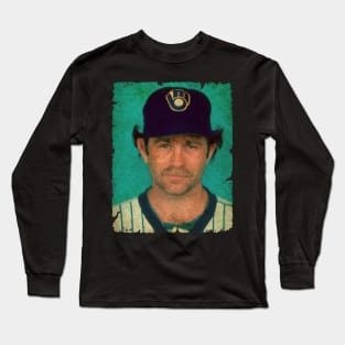 Mike Caldwell in Milwaukee Brewers Long Sleeve T-Shirt